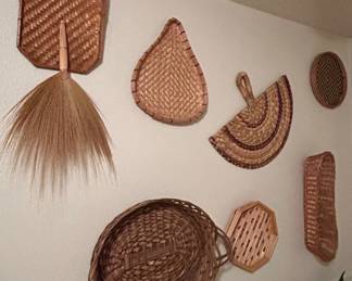 Woven Wicker and Grass Wall Decor Collection