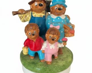 The Berenstain Bears Family Figurine Music Box