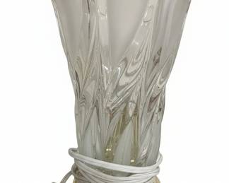Art Deco Style Crystal Swirl Table Lamp
