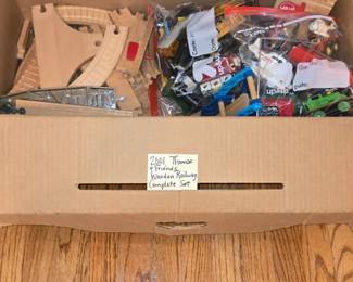 Vintage wooden Thomas The Train set