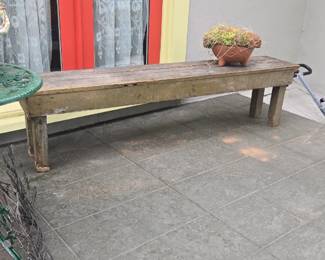Cool primitive wood benches