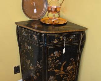 Asian inspired corner cabinet 