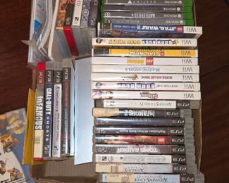 XBox one, PS3 + Wii games