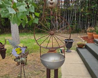 Yard sculptures by the late Phillip Glashoff