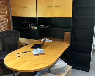 TECHLINE MODERN MODULAR DESK. HERMAN MILLER CHAIR NOT INCLUDED