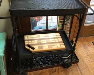 Iron antique bar cart $185