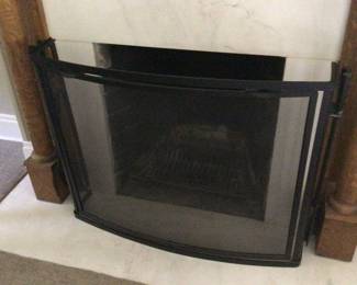 Crate & Barrell modern fireplace screen $200