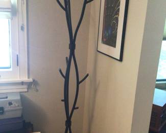 Iron coat rack