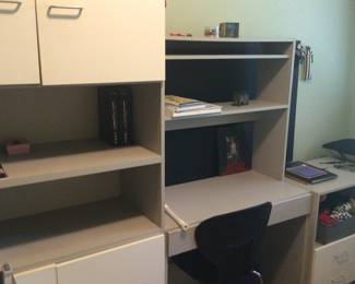 TECHLINE MODERN OFFICE DESK AND CABINETS