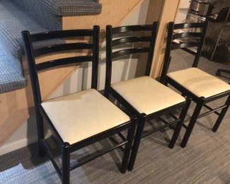 3 vintage back chairs $25 each
