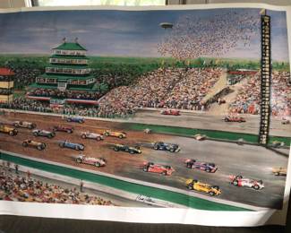 “Racing Thru Time” signed by Bill Pattersen limited Ed.329/650. $275