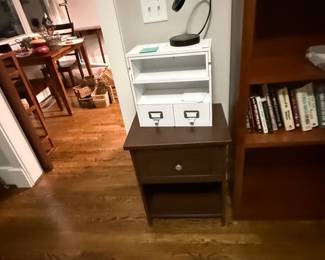 White cabinet & lamp- $12 for both
