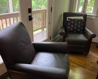 Set of Leather BarcaLoungers - $500 for the set - they are recliners :)