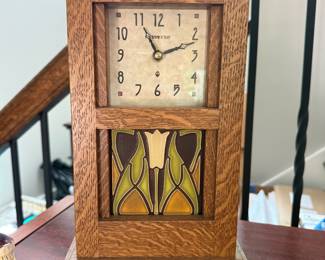 Arts and Crafts style, featuring a Motawi Tileworks "Lotus" art tile- $200