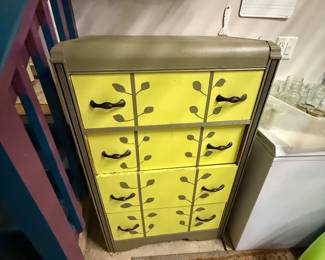 Custom painted antique dresser - $100