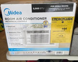 Midea 5,000 BTU window air conditioner- NEW- $150