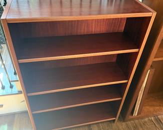 Wood Bookshelf- $50- 53 tall, 36 wide, 13 deep