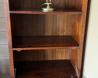 SOLID WOOD SECRETARY BOOKCASE