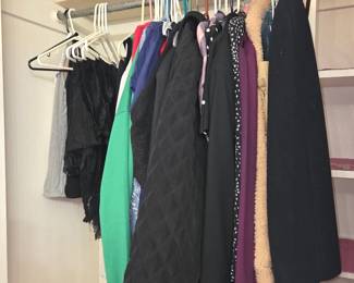 Clothing jackets hats small bags