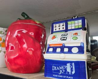 Slot machine cookie jar