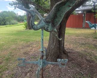 Vintage heron weathervane