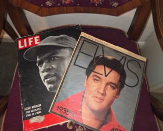 Vintage magazine Elvis, Jackie Robinson