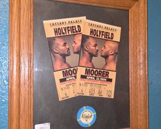 HolyFleld vs. Moorer famed ticket stubsCAESERS PALACE