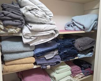 Sheets beding towels Comforters air mattress ect