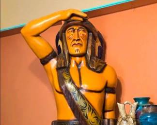 Cigar store Native American Indian statue