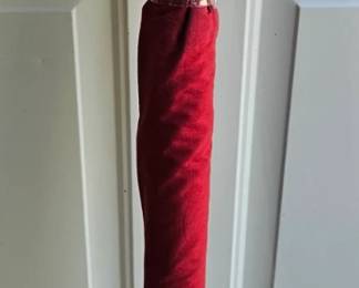 Red Fabric Wrapped Cane