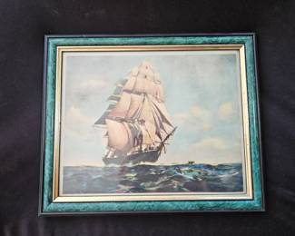 Vintage Tall Ship Print