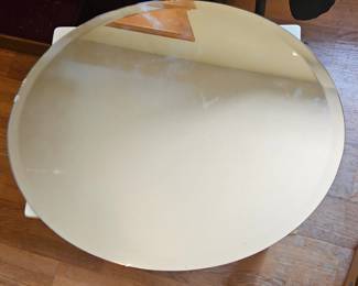 Round Beveled Mirror