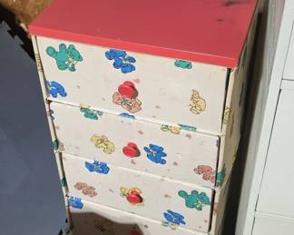 Vintage Teddy Bear Cardboard Drawer Chest second image