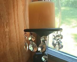 Crystal Candle Sconces, set of