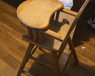 Wooden High Chair second image