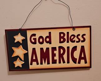 God Bless America Sign