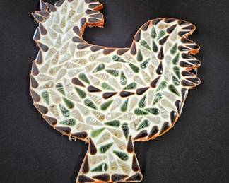 Mosaic Rooster Wall Art