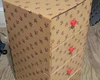 Vintage Cardboard Drawer Unit