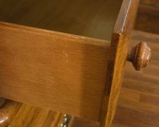 American of Martinsville Oak Dresser with Mirror fourth image