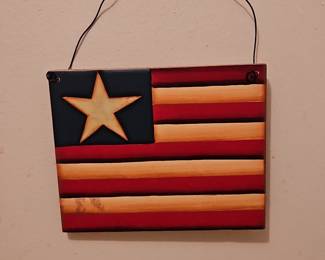 Primitive American Flag Wall Decor