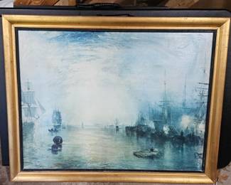Seascape with Tall Ships