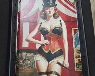 Vintage Circus Pinup Tray