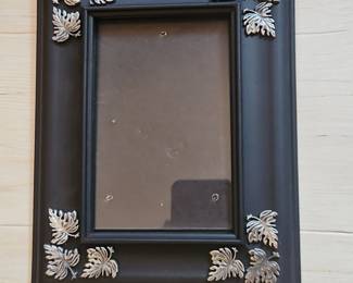 Black Floral Embellished Picture Frame