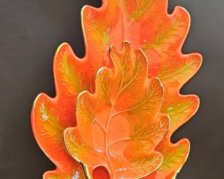 California Pottery Leaf Dishes
