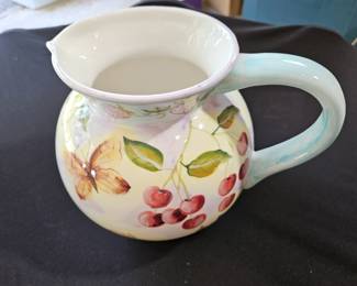 Handpainted Ceramic Pitcher