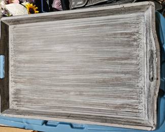 Distressed Wood Serving Tray