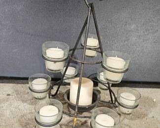 Tiered Metal Candelabra