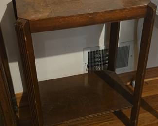Art Deco TwoTiered Side Table
