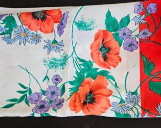 Floral Silk Scarf