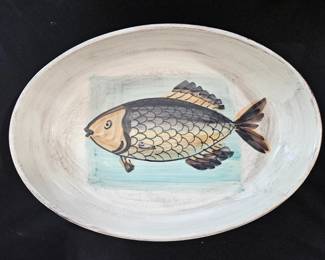 HandPainted Fish Serving Platter